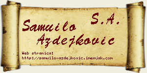 Samuilo Azdejković vizit kartica